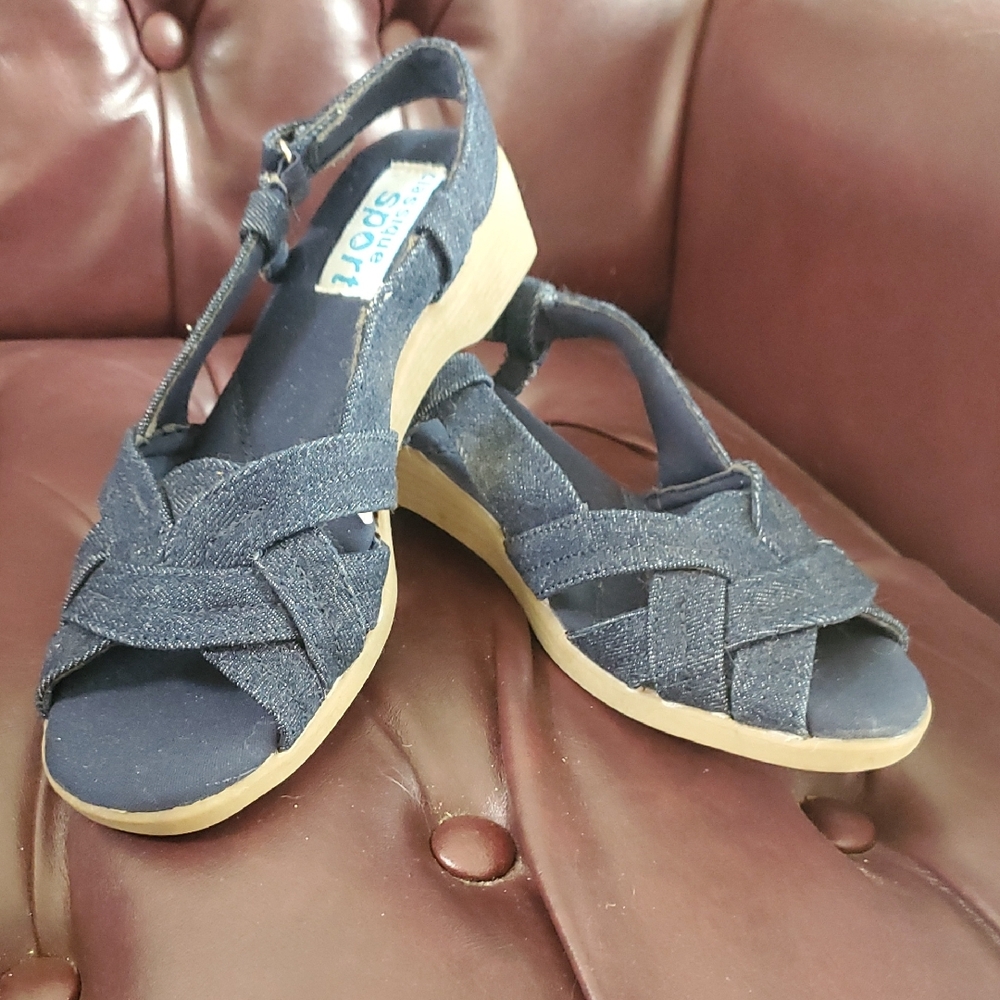 Classique Sport Denim Blue Summer Women Sandals